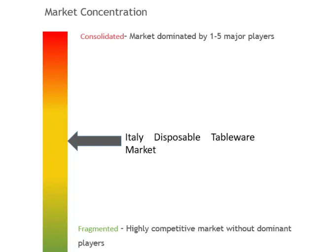 Italy Disposable Tableware Market Concentration